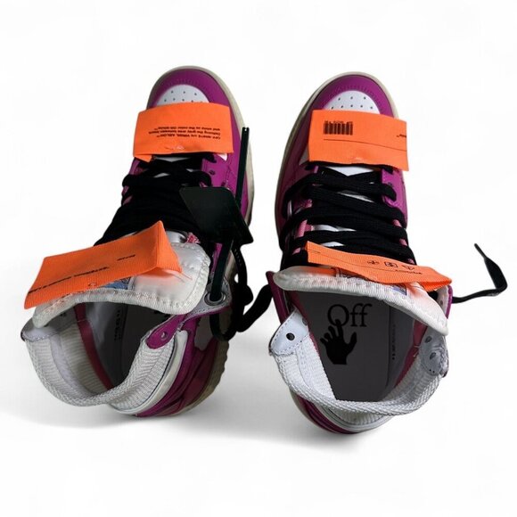 OFF-WHITE Women's Sneakers Off-Court 3.0 High-Top Fuschia Pink sz 36 NWOT - Picture 13 of 14